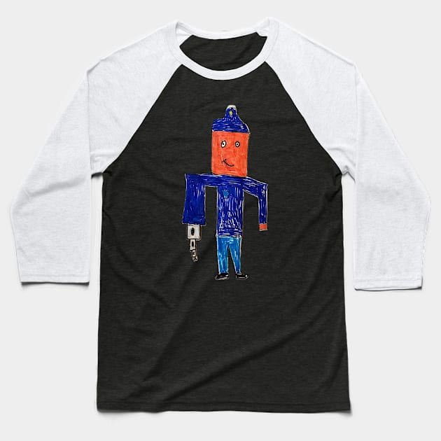 Robot Baseball T-Shirt by JTL Designs